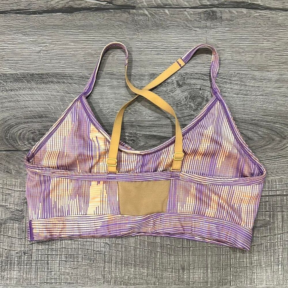Gymshark Sport Orange Purple Print Sports Bra Women’s Size Small - Picture 4 of 4